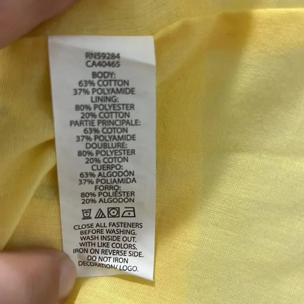 Childrens Place size 10-12 yellow dress